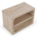 Kenya - Modern Faux Travertine Concrete Nightstand, view 3