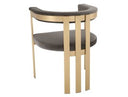 Kendra - Modern Grey Fabric Accent Chair