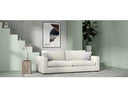 Poppy - Modern White Fabric Long Sofa