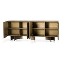 Kiefer - Modern Faux Travertine Ceramic + Bronze Buffet