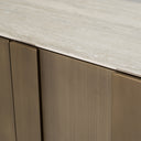 Kiefer - Modern Faux Travertine Ceramic + Bronze Buffet