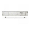 Kilson - Modern Black Oak & Champagne Gold TV Stand