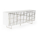 Kilson - Modern Black Oak & Champagne Gold TV Stand