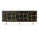Kilson - Modern Black Oak & Champagne Gold Buffet