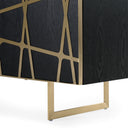 Kilson - Modern Black Oak & Champagne Gold Buffet