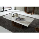 Kingsley Modern Marble & Stainless Steel Console Table