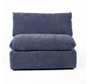Kinsey - Modern Tan Leather Small River Rock Ottoman
