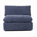 Kinsey - Modern Mustard Small River Rock Ottoman