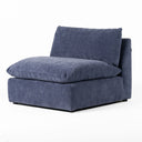 Kinsey - Modern Blue Fabric Modular Armless Seat, view 3