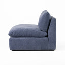 Kinsey - Modern Blue Fabric Modular Armless Seat, view 4