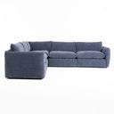 Kinsey - Modern Blue Fabric Modular Armless Seat, view 8