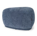 Kinsey - Modern Blue Large River Rock Ottoman