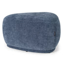 Kinsey - Modern Blue Small River Rock Ottoman
