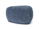 Kinsey - Modern Blue Small River Rock Ottoman