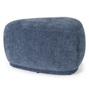 Kinsey - Modern Blue Small River Rock Ottoman