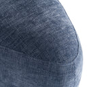 Kinsey - Modern Blue Small River Rock Ottoman