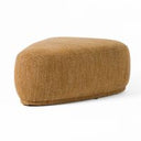 Kinsey - Modern Mustard Small River Rock Ottoman