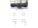 Kinsey - Modern Blue Fabric Modular Sectional Sofa