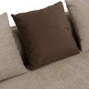 Kiran - Modern Beige + Brown Fabric Sofa