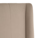 kiro - modern tan fabric bed