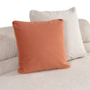 Knight - Modern Beige Fabric Curved Sectional Sofa
