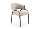 Kobe - Modern Beige Fabric Dining Chair
