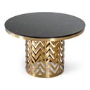 Kowal - Glam Black Marble Dining Table