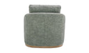 Linden Swivel Chair Slated Moss