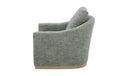 Linden Swivel Chair Slated Moss