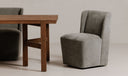 Cormac Rolling Dining Chair Slate Green