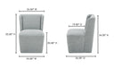 Cormac Rolling Dining Chair Slate Green