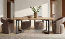 Barrow Rolling Dining Chair Soft Taupe