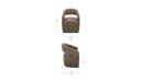 Barrow Rolling Dining Chair Soft Taupe