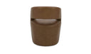 Barrow Rolling Dining Chair Tan Leather