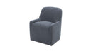 Maisie Rolling Dining Chair Slate Blue