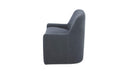 Maisie Rolling Dining Chair Slate Blue