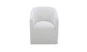 Sandy Rolling Dining Chair Off White