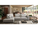 Andrea - Modern Grey Leather Sectional Sofa