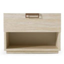 Roma - Modern Burnt Orange Microfiber Upholstered Bed