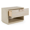 Lago - Modern Faux Travertine Nightstand