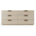 Lago - Modern Faux Travertine Mirror