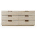 Lago - Modern Faux Travertine Dresser