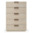 Lago - Modern Faux Travertine Chest