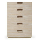 Lago - Modern Faux Travertine Chest