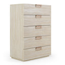 Lago - Modern Faux Travertine Chest