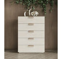 Lago - Modern Faux Travertine Nightstand