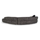 Lakota - Modern Dark Grey Fabric Curved Sectional Sofa