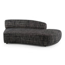 Lakota - Modern Dark Grey Fabric Curved Sectional Sofa