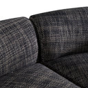 Lakota - Modern Dark Grey Fabric Curved Sectional Sofa