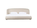 Lambert + Berlin - Modern Beige Fabric + Walnut 4-Piece Bedroom Set